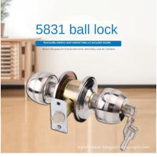 Stainless steel ball lock quick drop wrench door lock for bedroom